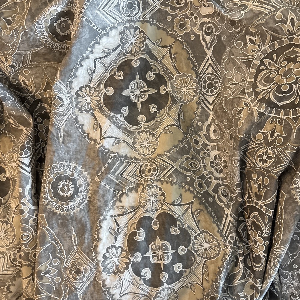 POTTERY BARN Jacolyn ? DUVET COVER F/Q 2 STD SHAMS, GREY/WHITE SPARE BR DISPLAY - Picture 6 of 14